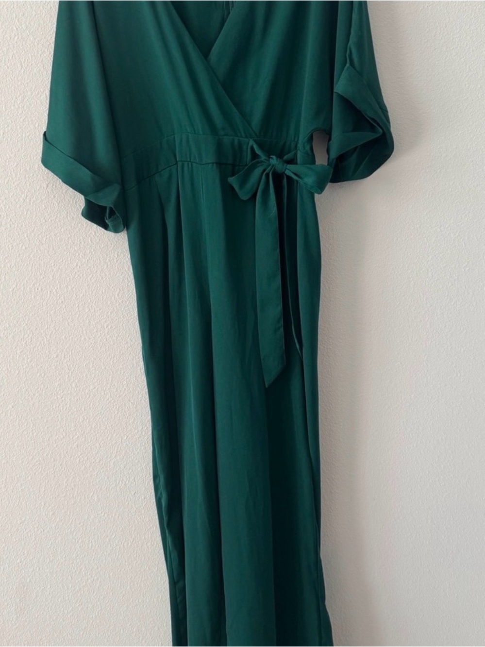 Green Wrap jumpsuit
